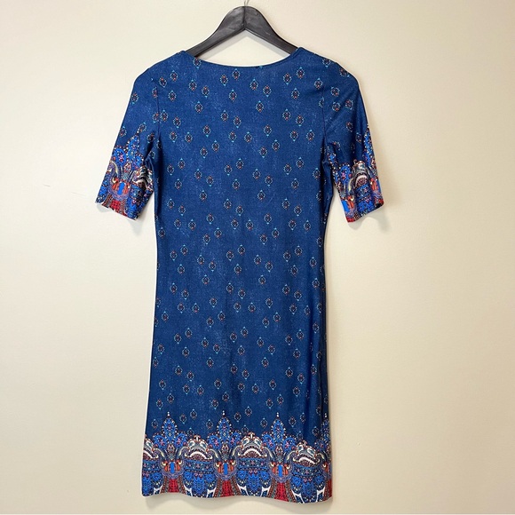 Karin Stevens Multi-Print Half Sleeve Dress - Picture 6 of 13